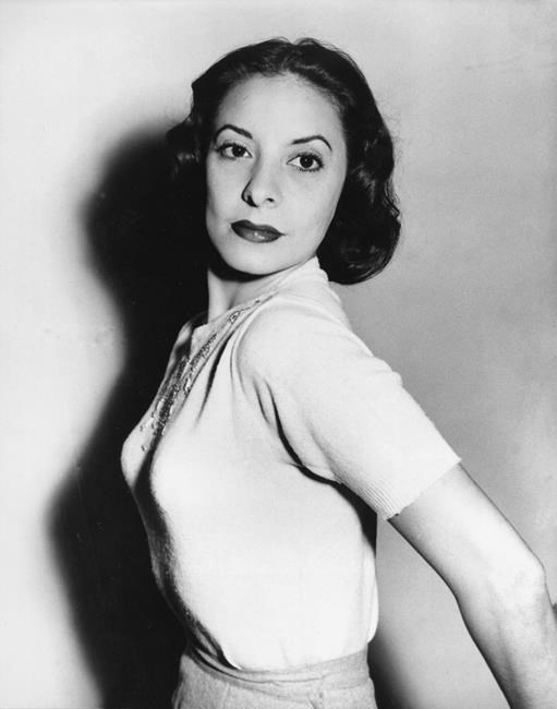 FILE- In this May 17, 1953 file photo, Cuban ballet dancer Alicia Alonso is shown in London, England. Cuba's national ballet has reported that Alonso has died on Thursday, Oct. 17, 2019. (AP Photo, File)