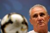 Brazil coach Tite attends a press conference at the Maracana stadium in Rio de Janeiro, Brazil, Saturday, July 6, 2019. Brazil will face Peru for the Copa America title soccer match on Sunday. (AP Photo/Leo Correa)