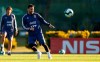 Argentina's soccer player Lionel Messi attends a training session in Buenos Aires, Argentina, Monday, June 3, 2019, ahead of the Copa America in neighboring Brazil. (AP Photo/Marcos Brindicci)