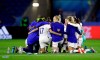 United States players embrace following their team's 2-0 win over Sweden in the Women's World Cup Group F soccer match at Stade Océane, in Le Havre, France, Thursday, June 20, 2019. (AP Photo/Alessandra Tarantino)
