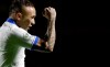 Brazil's Everton celebrates scoring his side's third goal during a Copa America Group A soccer match against Bolivia at the Morumbi stadium in Sao Paulo, Brazil, Friday, June 14, 2019. (AP Photo/Andre Penner)