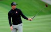 Adam Scott, of Australia, reacts to his putt on the second hole during the final round of The Players Championship golf tournament Sunday, March 17, 2019, in Ponte Vedra Beach, Fla. (AP Photo/Lynne Sladky)