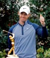 Rory McIlroy, of Northern Ireland, gives the thumbs up after winning the The Players Championship golf tournament Sunday, March 17, 2019, in Ponte Vedra Beach, Fla. (AP Photo/Gerald Herbert)