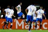 Brazil's Phlippe Coutinho celebrates scoring his side's opening goal from the penalty spot against Bolivia during a Copa America Group A soccer match at the Morumbi stadium in Sao Paulo, Brazil, Friday, June 14, 2019. (AP Photo/Victor Caivano)