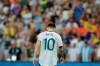 Argentina's Lionel Messi walks the field during a Copa America quarterfinal soccer match against Venezuela at the Maracana stadium in Rio de Janeiro, Brazil, Friday, June 28, 2019. (AP Photo/Leo Correa)