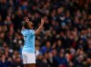 Manchester City's Raheem Sterling celebrates after scoring his side's fourth goal during the Champions League round of 16 second leg, soccer match between Manchester City and Schalke 04 at Etihad stadium in Manchester, England, Tuesday, March 12, 2019. (AP Photo/Dave Thompson)