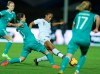Germany's Dzsenifer Marozsan, left, and France's Marie-Antoinette Katoto challenge for the ball during a women's international friendly soccer match between France and Germany at Francis-le-Basser stadium in Laval, western France, Thursday, Feb. 28, 2019. (AP Photo/David Vincent)