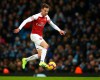 Arsenal's Aaron Ramsey controls the ball during the English Premier League soccer match between Manchester City and Arsenal at Etihad stadium in Manchester, England, Sunday, Feb. 3, 2019. (AP Photo/Dave Thompson)