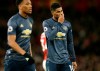Manchester United's Marcus Rashford reacts during the English Premier League soccer match between Arsenal and Manchester United at the Emirates Stadium in London, Sunday, March 10, 2019. (AP Photo/Tim Ireland)