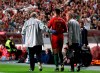 Portugal's Cristiano Ronaldo leaves the pitch during the Euro 2020 group B qualifying soccer match between Portugal and Serbia at the Luz stadium in Lisbon, Portugal, Monday, March 25, 2019. (AP Photo/Armando Franca)