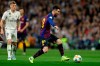 Barcelona forward Lionel Messi controls the ball during the Copa del Rey semifinal second leg soccer match between Real Madrid and FC Barcelona at the Bernabeu stadium in Madrid, Wednesday, Feb. 27, 2019. (AP Photo/Manu Fernandez)