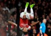 Arsenal's Pierre-Emerick Aubameyang celebrates after scoring his side's fourth goal during the English Premier League soccer match between Arsenal and Fulham at Emirates stadium in London, Tuesday, Jan. 1, 2019. (AP Photo/Kirsty Wigglesworth)