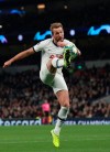 Tottenham's Harry Kane controls the ball during the Champions League, group B, soccer match between Tottenham and Red Star Belgrade, at the Tottenham Hotspur stadium in London, Tuesday, Oct. 22, 2019. (AP Photo/Ian Walton)