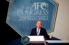 FIFA President Gianni Infantino speaks during the 29th AFC Congress in Kuala Lumpur, Malaysia, Saturday, April 6, 2019. The Asian Football Confederation holds its presidential election on Saturday. (AP Photo/Vincent Thian)