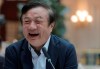 Ren Zhengfei, founder and CEO of Huawei, laughs during a round table meeting with the media in Shenzhen city, south China's Guangdong province, Tuesday, Jan. 15, 2019. The founder of network gear and smart phone supplier Huawei Technologies said the tech giant would reject requests from the Chinese government to disclose confidential information about its customers. (AP Photo/Vincent Yu)