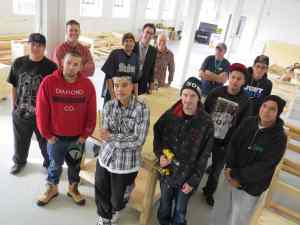 Daniel Bahuaud photo
Des élèves et diplômés du Centre d’apprentissage Youth Build, accompagnés de plusieurs enseignants.