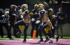 Mark Blinch / Reuters
Winnipeg’s Nic Grigsby (left) hauls in the game-tying touchdown with no time left on the clock Thursday night in Hamilton.