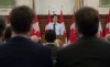 Prime Minister Justin Trudeau addresses members of caucus on Parliament Hill in Ottawa, Wednesday, May 4, 2016. THE CANADIAN PRESS/Adrian Wyld