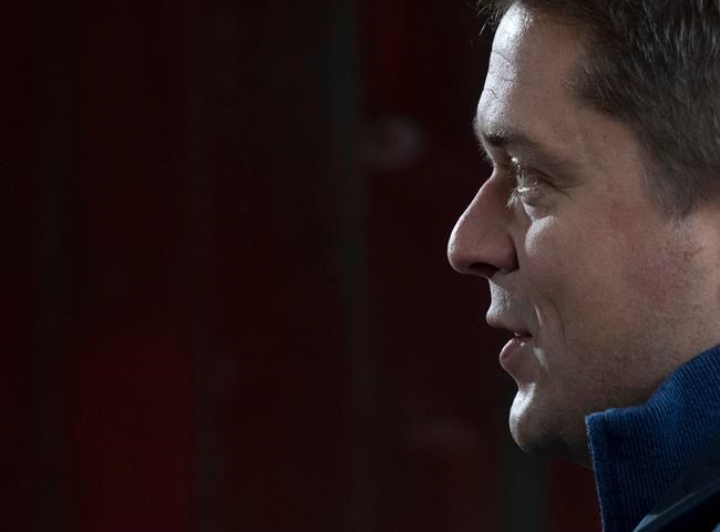 Conservative leader Andrew Scheer speaks to supporters during a campaign stop in Fredericton, Friday October 18, 2019. THE CANADIAN PRESS/Adrian Wyld
