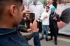 NDP leader Jagmeet Singh poses for photographs with supporters following a campaign stop in Brampton, Ont., Thursday, September 12, 2019. Question-and-answer sessions with reporters are nothing new on the campaign trail — but Jagmeet Singh's Punjabi exchange today makes clear the growing influence of Canada's South Asian community in key battleground ridings. THE CANADIAN PRESS/Adrian Wyld