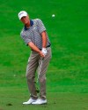 Steve Stricker chips up to the first green during the third round of the Regions Tradition Champions Tour golf tournament, Saturday, May 11, 2019, in Birmingham, Ala. (AP Photo/Butch Dill)