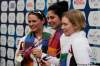 Manish Swarup / the associated press
Canadian archery team members (from left) Doris Jones, Camille Demers and Ashiey Wallace, display the silver medals they won in the women's compound team competition during the Commonwealth Games at the Yamuna Sports Complex in New Delhi, India, Thursday, Oct. 7, 2010.