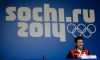 Silver medalist figure skater Patrick Chan, of Canada, speaks at a news conference at the 2014 Winter Olympics, Saturday, Feb. 15, 2014, in Sochi, Russia. (AP Photo/Morry Gash)