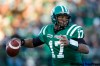 Troy Fleece / The Canadian Press
Quarterback Michael Bishop throws a pass while playing for the Saskatchewan Roughriders in November 2008.