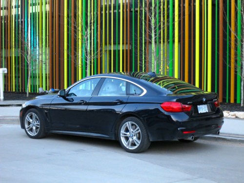 The BMW 4 Series Gran Coupé combines the rakish look of a coupe with the practicality of a sedan.