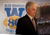 WAYNE.GLOWACKI@FREEPRESS.MB.CA
Winnipeg Blue Bomber President Jim Bell speaks to media after announcing the financial results from the 2009 Bomber season.
