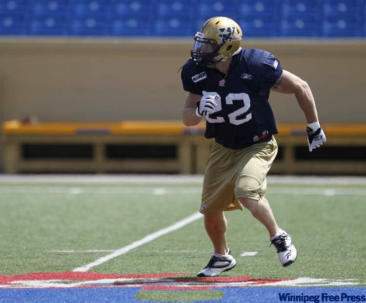 TREVOR HAGAN / WINNIPEG FREE PRESS ARCHIVES
Shawn Gallant during practice in June.