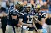 John Woods / THE CANADIAN PRESS ARCHIVES
Winnipeg Blue Bombers' Mike Renaud, Luke Frit and Justin Palardy celebrate Palardy's field goal late in  the second half of their CFL game to tie with BC Lions in Winnipeg Monday, Oct. 11.