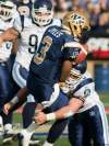 DAVID LIPNOWSKI / WINNIPEG FREE PRESS
Winnipeg Blue Bombers QB Steven Jyles (#3) is taken down by the the Toronto Argonauts Saturday afternoon during first quarter action at Canad Inns Stadium.