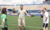 Tyler Walsh / Winnipeg Free Press
Ex-Blue Bomber Doug Brown prepares to put members of the media through their paces.