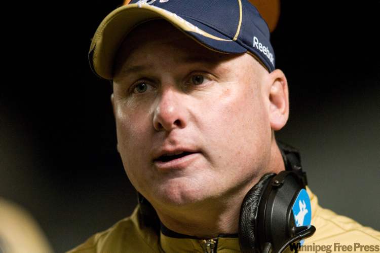 DAVID LIPNOWSKI / WINNIPEG FREE PRESS
Head coach Paul LaPolice during the last game of the 2010 season, a loss against the the Calgary Stampeders.