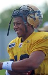 KEN GIGLIOTTI  / WINNIPEG FREE PRESS
QB Michael Bishop will start against the Argos.
