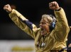 JOE.BRYKSA@FREEPRESS.MB.CA
Winnipeg Blue Bombers defensive co-ordinator Mark Nelson celebrates his defence stopping the Edmonton Eskimos on a third-down gamble to win the game 27-17 at Canad Inns Stadium Friday night.
