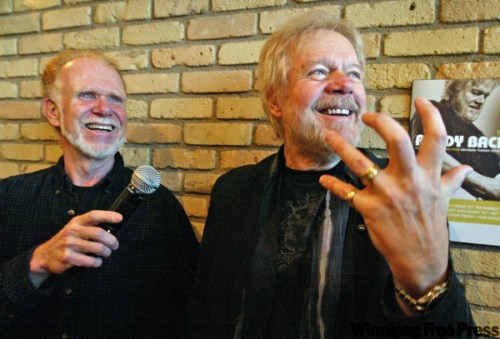 JOE.BRYKSA@FREEPRESS.MB.CA
Fred Turner, left, and Randy Bachman announced they will be reuniting as Bachman-Turner. They will produce a new album and tour extensively.