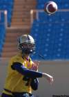 JOE.BRYKSA@FREEPRESS.MB.CA
Winnipeg Blue Bomber quarterback Buck Pierce throws the ball at practice Friday morning at Canad Inns Stadium. The Bombers leave for Regina Saturday for a game against the Saskatchewan Roughriders the following day.