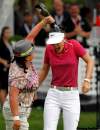 BORIS.MINKEVICH@FREEPRESS.MB.CA
Christina Kim pours champagne on Michelle Wie after Wie clinches the CN Canadian Women’s Open title at St. Charles Country Club on Sunday.