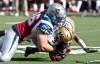 PAUL CHIASSON / THE CANADIAN PRESS
Blue Bombers QB Steven Jyles (3) is hauled down by his helmet by Montreal Alouettes linebacker Chip Cox during Sunday’s 22-19 Bomber loss.
