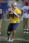 MIKE.DEAL@FREEPRESS.MB.CA
Buck Pierce throws a pass at Bomber practice on Wednesday.