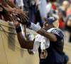 TREVOR HAGAN / WINNIPEG FREE PRESS
The quarterback who saved Thanksgiving celebrates with fans after the Bombers beat the Lions 47-35 in overtime.