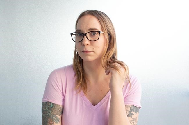 Writer and scholar Gwen Benaway is photographed in her in Toronto apartment on Monday, October 28, 2019. Benaway says winning the Governor General's Literary Award for poetry can feel like a