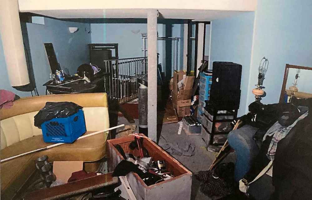 The basement at 38 Forest Lake Dr., where Jennifer Barrett was beaten to death. (Manitoba Court of Queen's Bench handout)