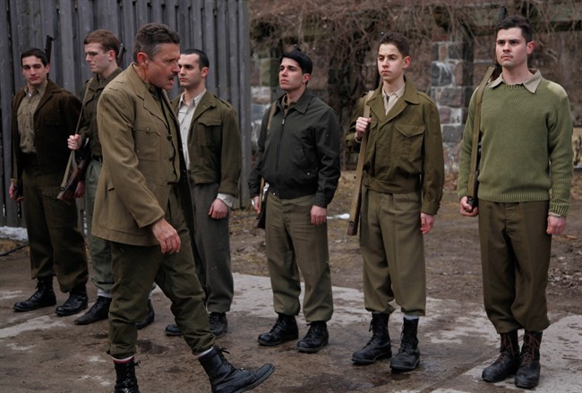 A scene from the TV documentary
