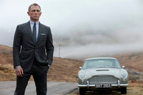 Daniel Craig as James Bond in the action adventure film, 