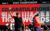 Tiger Woods of the United States celebrates after winning the Zozo Championship PGA Tour at the Accordia Golf Narashino country club in Inzai, east of Tokyo, Japan, Monday, Oct. 28, 2019. (AP Photo/Lee Jin-man)