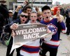 Ken Gigliotti/Winnipeg Free Press archives
Young hockey fans celebrate the return of the NHL to Winnipeg in the spring of 2011.