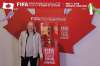 Sou'wester
Our columnist pictured with the Women's World Cup Trophy, which recently passed through Winnipeg on a promotional tour.